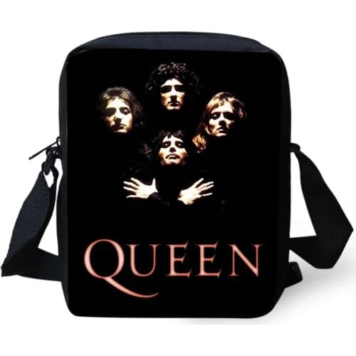 HaoYun Fashion Womens Messenger Bags QUEEN Bohemian Rhapsody Girls Cross Body Bag Hot Band Design Girls Mini Flaps Purse Bags