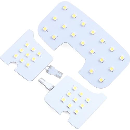 2018 New 3PCS/Lot LED Interior lights lamp Bulbs reading lamp For HYUNDAI IX35 light Visor Dome Cargo Room,auto accessories