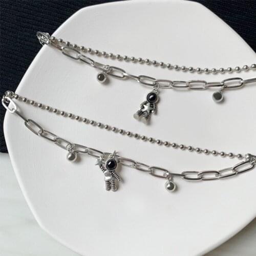 2021 New Magnet Couple Bracelet Star Astronaut Bracelet Attractive Fashion Valentines Day Jewelry Gift 2 Pieces/Set