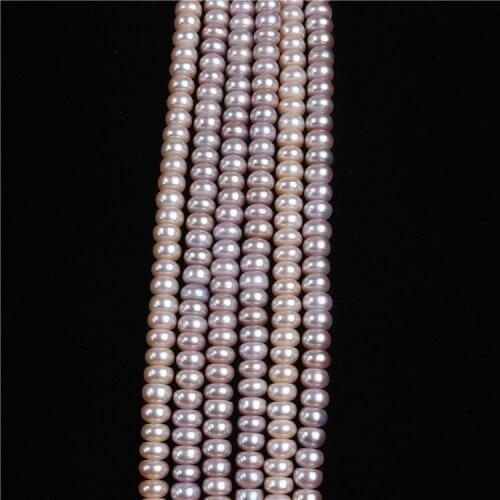 Wholesale 7-8mm AAA grade button shape pearl strands
