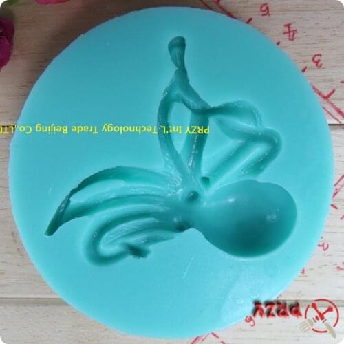 Wholesale Octopus shaped Silicone Moulds For Cake Decorations Bakeware Fondant Sugarcraft Cake Decorating Wedding Cake(si246)