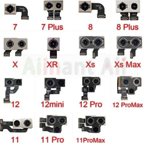 Orignal Real Back Camera Flex For iPhone 6 6s 7 8 Plus Back Main Camera Flex Cable For iPhone X Xs Max XR Repair Parts