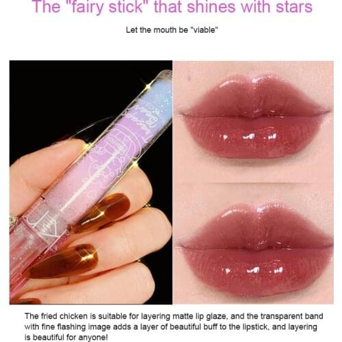 Plumping Lip Gloss 6 Color Mirror Clear Lip Glass Water Gloss Lip Gloss Lipstick Lasting Moisturizing Liquid Lipstick TSLM1