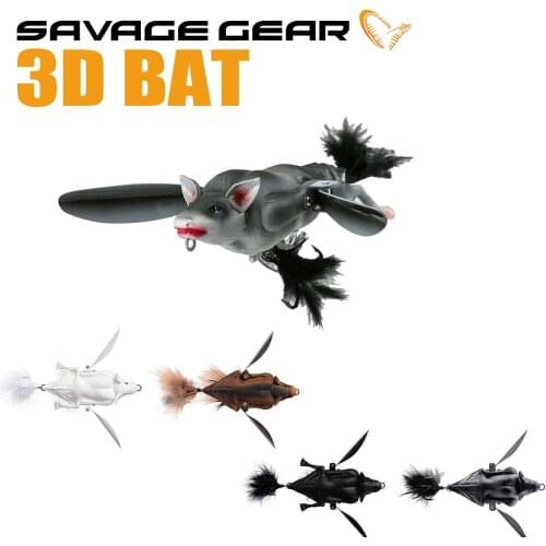 Savage Gear 3D Bat High Quality Fishing Svg Baits Realistic Wound Action Catch Fish