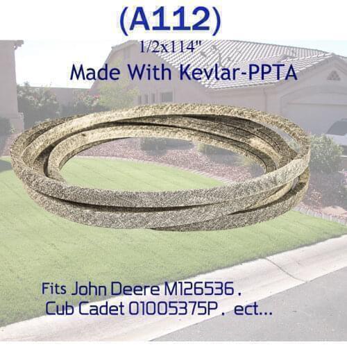 Made With Kevlar Mower Belt M126536 M124895 Dry Cloth AC24118 954-04137A Hot Selling High Temperature Resistance