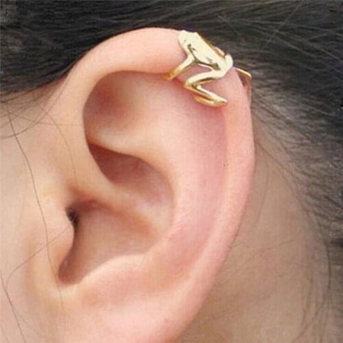 2020 Fashion Frog Ear Cuffs Siliver Ear Cuff Clip Earrings For Women Earcuff No Piercing Fake Cartilage Earrings