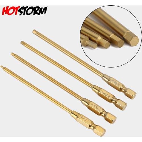 Metal Hexagon Screwdriver Quick Change Allen Key 1.5 2.0 2.5 3.0mm Hex Screw Wrench Tool 4PCS for Axial SCX10 Traxxas TRX-4