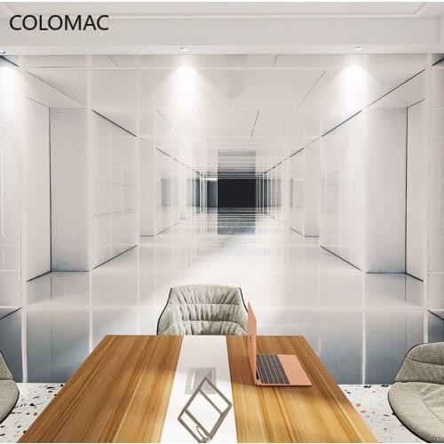 Colomac Custom 3d Modern Office Background Wallpaper Technology Fashion Building Visual Extension Space Mural Dropshipping