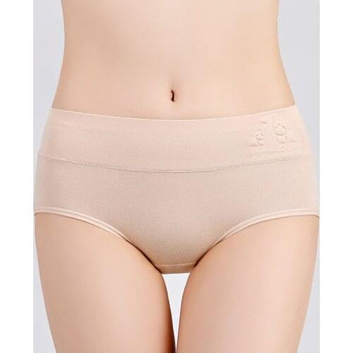 Madiy Women Panties Cotton Briefs Sexy Lingerie Underwear Mid-Rise Panty Plus Size L-XL-2XL