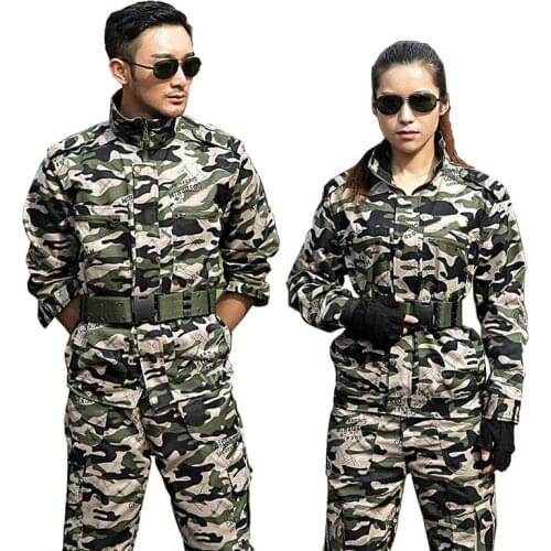 Military Uniform Camouflage Colete Tatico Sets Combat Jacket Cargo Pants Uniforme Militar Men Tactical Working Army Suit Female