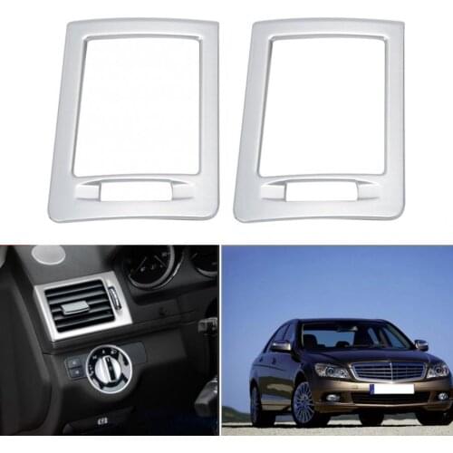 2pcs Left-Hand Drive Side Air Conditioning Outlet Cover Ornament Fit for Mercedes Benz W204 C class 2007-2013 car accessories