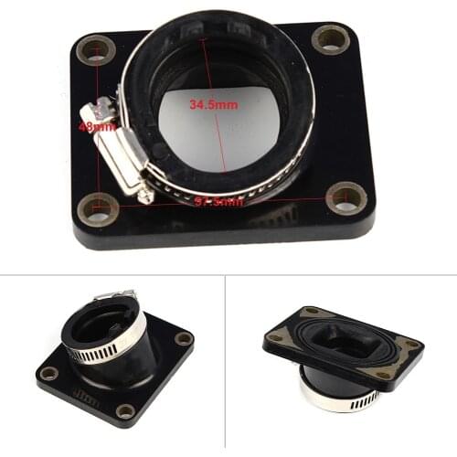 Motorcycle Carburetor Interface Intake Manifold Adapter Joint Boot For Yamaha DT100 1976-1983 & MX100 1979-1983/ RT100 1990-2000