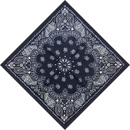 55cm*55cm Cotton Hip Hop Paisley Bandana Square Scarf Head wrap Neck Wrist band Handkerchief For graffitin b-boyin Women Men