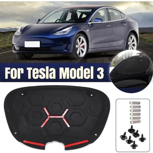 For Tesla Model 3 Front Trunk Cover Sound Insulation Cotton Shock Plate Hood Insulation Modification Car Trunk Protective Pad