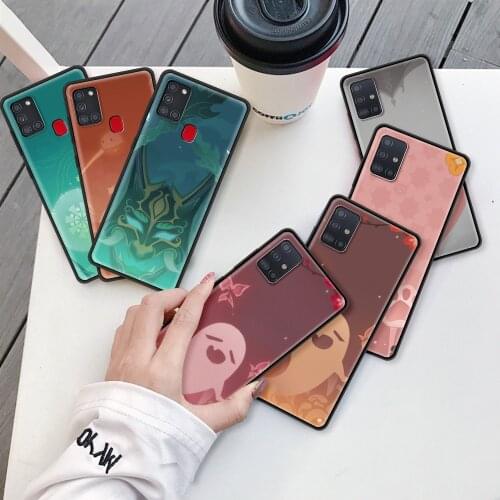 Genshin Impact Icon Case For Samsung Galaxy A51 A71 A21s A31 A52 5G A41 A12 A11 A02s A32 A72 ShockProof Soft Phone Coque Funda
