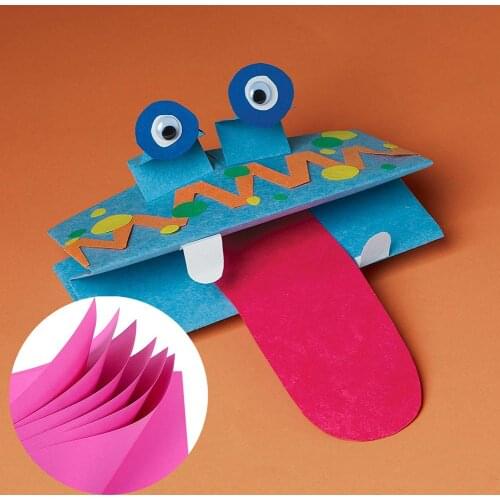 50Pcs 4A Mixed Color Square Double Sided Coloured Craft Paper DIY Kid Gift Folding Handmade Paper Party Decorations