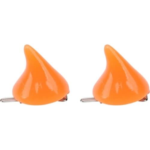 Devil Horn Hair Clip Ox Horn Barrette for Halloween Party Wear Hairpin Cosplay Props Theme Creative Photo Prop Costume