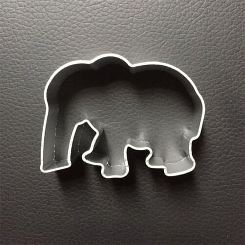Free shipping elephant shape aluminium alloy cookie cutter desserts cookies cutter Cake mold