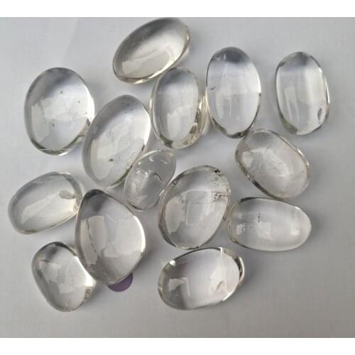 Tumbled Clear Quartz, Hand Polished Clear Quartz, Large Tumbled Quartz