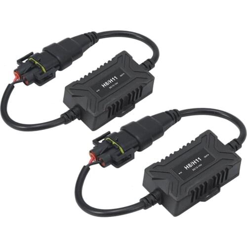 H4 H7 H11 H13 9005/9006/9012 LED Canbus Anti Flicker Bulb Error Decoder Resistor Canceller Adapter for Car Headlight Fog light