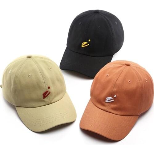 Cotton Embroidery Baseball Cap for Women and Men Fashion Letter I Embroidery Hat Casual Snapback Caps Unisex Summer Visor Cap
