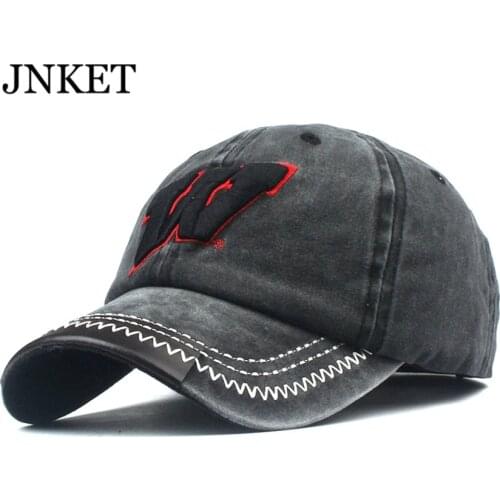 JNKET New Unisex Washed Baseball Cap Cotton Baseball Hats Snapbacks Hats Hip Hop Cap Letter Cap Gorras Baseball Casquette