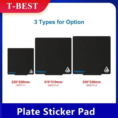 Tronxy Magnetic Build Surface Plate Sticker Pad Ultra-Flexible Removable 220*220mm/330*330mm for XY-2 Pro X5SA 3D Printer