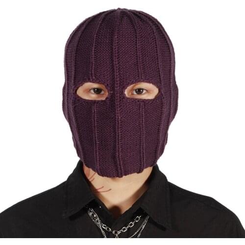 Helmut Zemo Cosplay Mask Baron Zemo Headgear Knit Type Soft Warm Zemo Cosplay Props