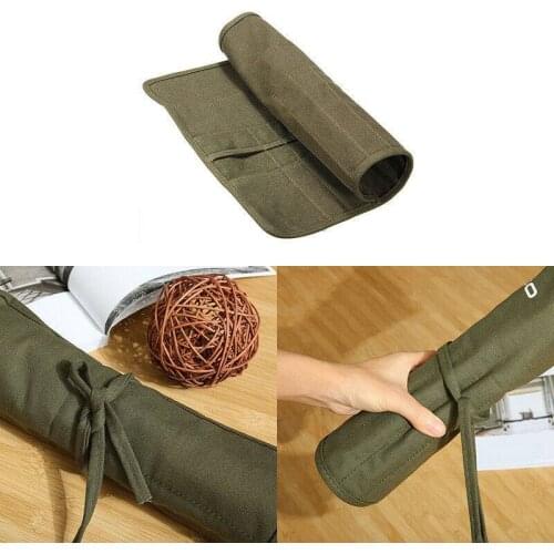 Brush Holder Roll Up Organizer PouchYY Artist Draw Paint Canvas Bag Storage Case