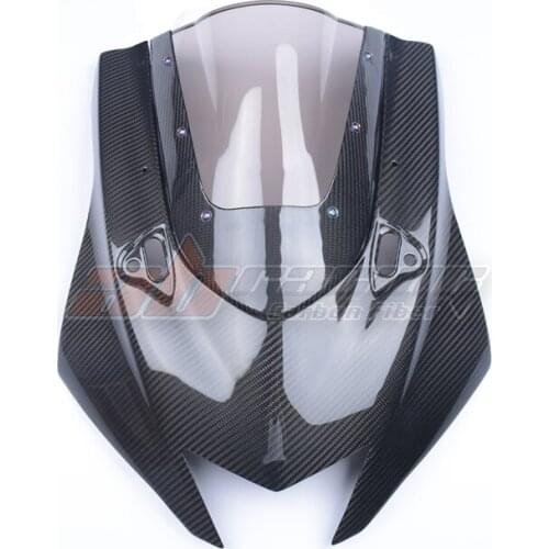 Front Head Cover Fairings Windscreen Wind Screen Sheild Cover For Yamaha YZF R6 2017 -2020 Full Carbon Fiber 100% Twill