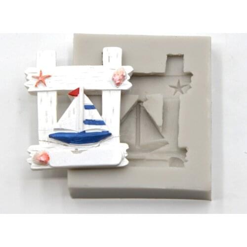 Sailing Stars Conch Mould Silicone Mold Fondant Cake Decorating Tool Sugarcraft Chocolate Forms Bakeware Tools