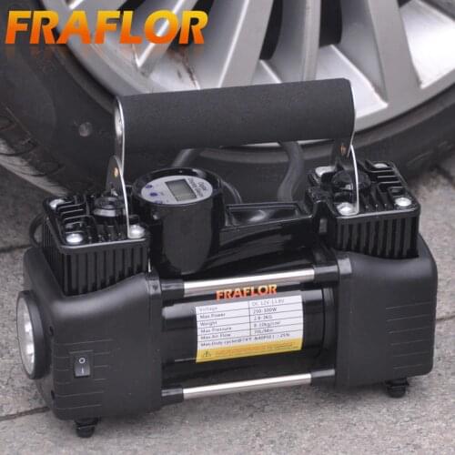 Portable Digital Car Air Compressor Heavy Duty Car 12V Inflating Pump Electric Tire Inflator Inflatable Pump Default Setting