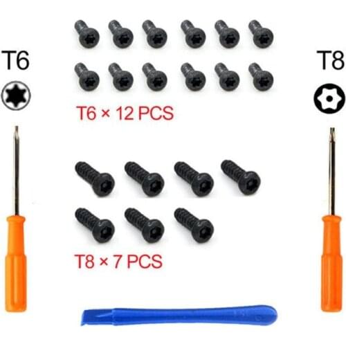 Opening Disassemble Repair Parts Tools Kit T8 T6 Screwdriver with Screws For -XBOX -ONE- /S Slim ones/ Elite Gamepad Controlle