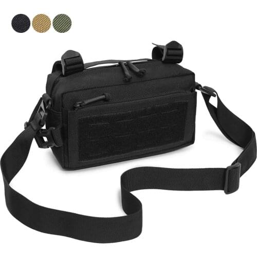 Tactical Molle Pouch Military EDC Admin Pouch Utility Chest Bag Waist Pack Outdoor Hunting Shoulder Bag Airsoft Accessory Bag