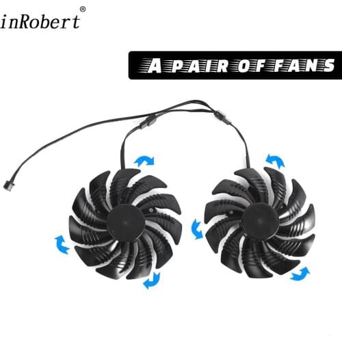 PLD09210S12HH T129215SU 4Pin Cooler Fan For Gigabyte GeForce GTX1050 1060 1070 GTX 960 RX570 RX470 480 GTX750Ti Graphics Card