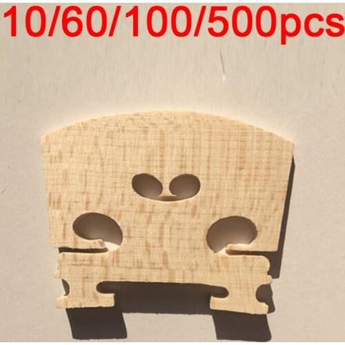 Premium maple Violin Bridge U-Type Ebony Insert Violin Bridge Tool Fits 4/4 3/4 Violin DIY String Accessories factory wholesale