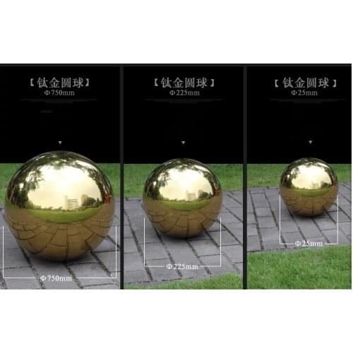 1pc 250mm in diameter Golden stainless steel ball,hollow ball,decoration ball,titanium plating,KTV,shops,bars,hotels decorative