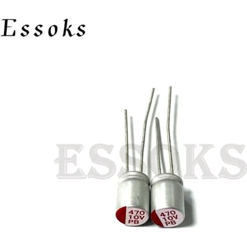 10pcs 10V 470uF 6X9 8X8 8X9 mm Super Low ESR 10V470uF For Motherboard Solid Capacitor Capacitors