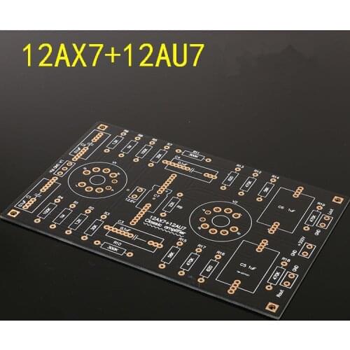 12AX7/12AU7 Tube Preamp Amplifier PCB Board Dual Channel Tube Bile Preamplifier Empty Board Diy