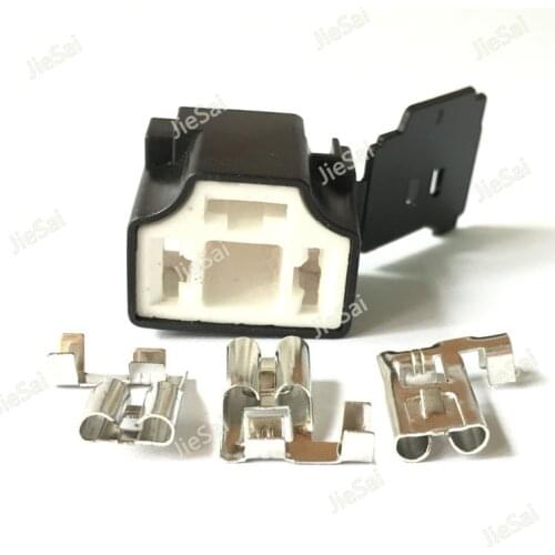 3 Pin 7.8 H4-2B Ceramic Car Connector H4 Auto Light Lamp Holder Plug 7.8mm Lamp Plug For VW Santana 2000