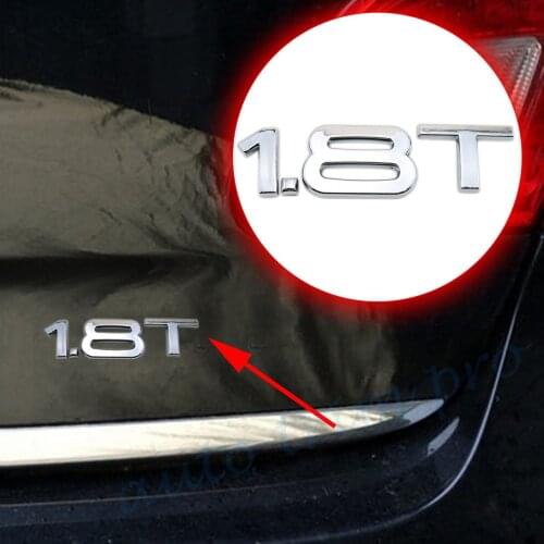 3D Badge Emblem Truck Body Accessories 1.8T 2.0T 3.0T Turbo Logo Emblem Badge Symbol Auto Car Sticker Decal Chrome Trim