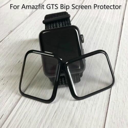 3D Curved Edge Film for Amazfit GTS Bip Watch Lite HD Soft Full Cover Screen Protector for Amazfit Bip S / Bip Lite