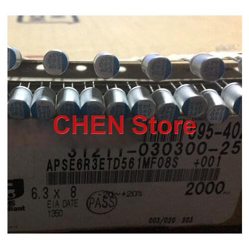 50PCS NIPPON PSE 6.3V560UF 6.3X8MM Motherboard Solid Polymer Capacitor pse 560UF 6.3V CHEMI-CON Aluminum shell electrolysis