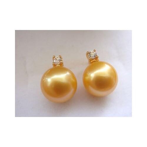 925 real natural big Nanyang Kim earbob natural seawater pearl Princess 925 Tremella nail fashion send mom jewelry