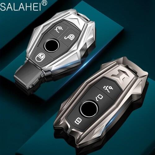 Hot Aluminum Alloy Car Remote Key Fob Case Cover For Mercedes Benz E C G M R S Class W204 W212 W176 GLC CLA GLA AMG Accessories