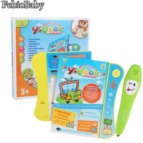 Baby Educational Voice Reading Machine Book Smart Reading Pen Children Study Leaning Story Toys English Language Operation