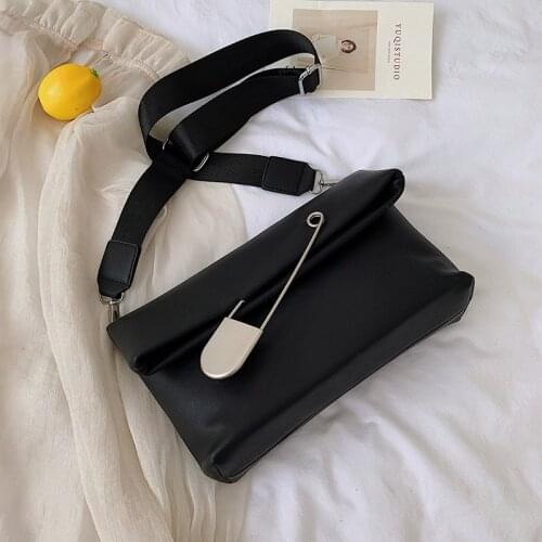 Elegant Women Crossbody Bag Quality PU Leather Womens Designer Handbag and Wallet Female Fashion Fold Shoulder Messenger Bags