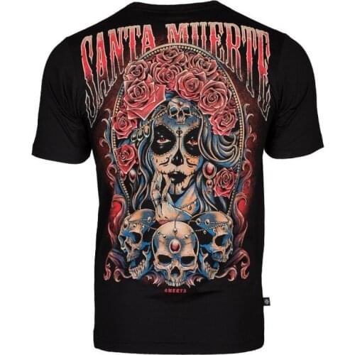 Santa Muerte Omerta Tshirt Extreme Hobby Mens Black 100% Cotton T Shirt Top Tee Mens Tee Shirts Summer MenS Fashion Tee
