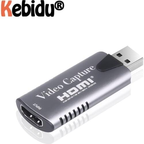 HDMI-compatible Video Capture Grabber Record Box For PS4 Game DVD Camcorder HD Camera Recording Live Streaming USB Capture Card