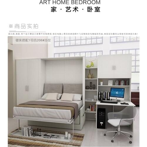 Linen fabric bed frame soft electric sofa wall Bed Home Bedroom Furniture camas lit muebles de dormitorio yatak mobilya quarto